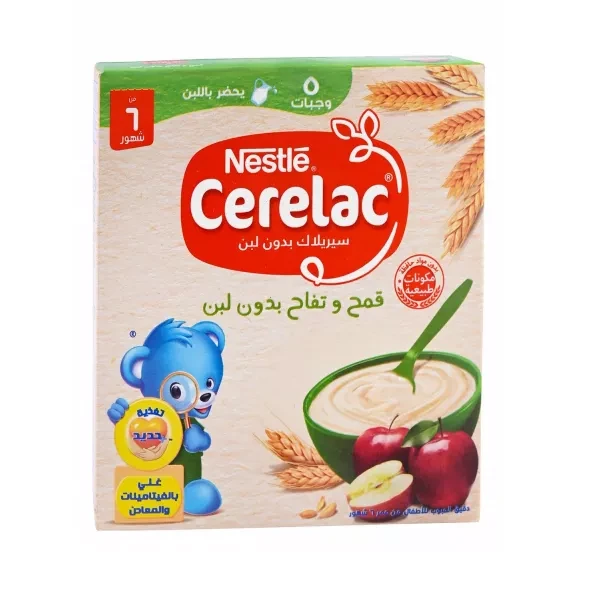 سيريلاك نستله قمح وتفاح بدون لبن 125جم